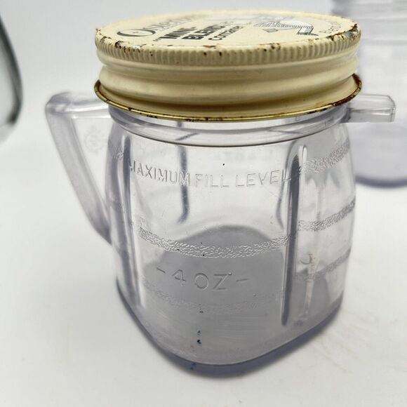 Osterizer Plastic Jar Liquifier Blender Mini-Blend Container Blend and Store Vtg - Picture 6 of 9